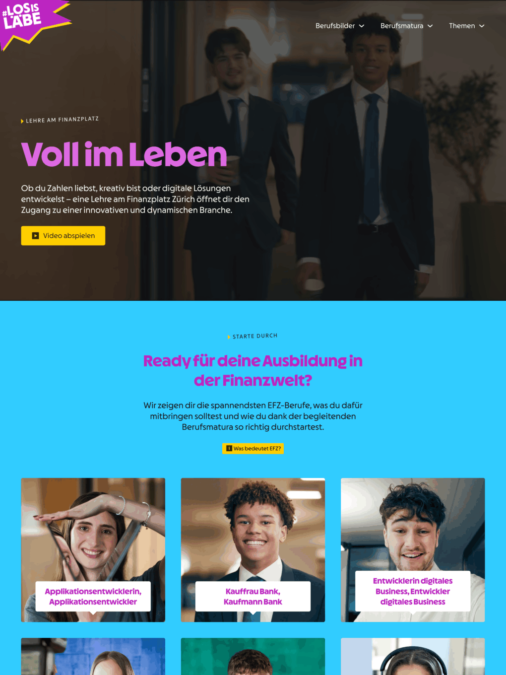 Screenshot der Website losislaebe.ch